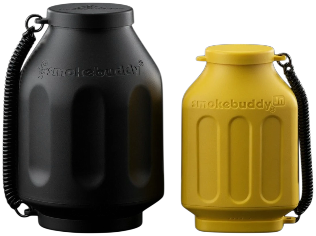 smokebuddy original noir et smokebuddy jr jaune